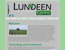 Tablet Screenshot of lundeenfarms.com